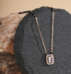 Rectangle Solitaire Rose Gold Mangalsutra with CZ Accents