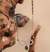 Infinity Charm Mangalsutra with Emerald Drop