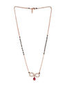 Infinity Loop Mangalsutra with Ruby Drop