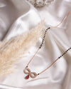 Infinity Loop Mangalsutra with Ruby Drop