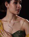 Floral Bloom Mangalsutra with Teardrop Pendant
