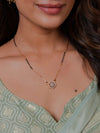 Floral Sparkle Rose Gold Mangalsutra