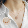Four Heart Magnetic Pendant Leaf Clover Necklace