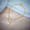 Shell Heart Shaped Pendant Necklace
