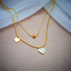 Shell Heart Shaped Pendant Necklace
