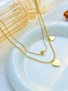 Shell Heart Shaped Pendant Necklace
