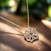 Four Heart Magnetic Pendant Leaf Clover Necklace