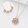 Four Heart Magnetic Pendant Leaf Clover Necklace