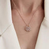 Four Heart Magnetic Pendant Leaf Clover Necklace