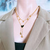 Heart Pendant Double Layer Necklace