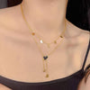 Heart Pendant Double Layer Necklace