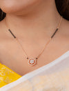 Floral Sparkle Rose Gold Mangalsutra
