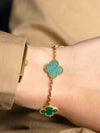 Malachite Clover Bracelet