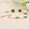 Malachite Clover Bracelet