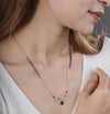 Infinity Charm Mangalsutra with Emerald Drop