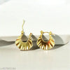 Pinched Gold Hoops Earrings