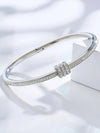 Elegant Stainless Steel Zircon Bangle for Women