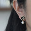 Korean Western Style Princess White Pearl Earring Drop