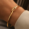 Knot Adjustable Bracelet Kada Gold Plated, Waterproof and Anti-Tarnish