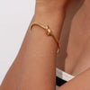 Knot Adjustable Bracelet Kada Gold Plated, Waterproof and Anti-Tarnish