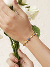 Evil Eye Cuff Bangle Bracelet Kada Gold NLK144G Gold Plated, Waterproof and Anti-Tarnish