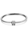 Elegant Stainless Steel Zircon Bangle for Women