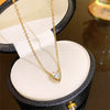 Crystal Heart Pendant Necklace