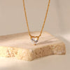 Crystal Heart Pendant Necklace