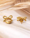 Bow Heart Earrings