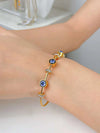 Evil Eye Cuff Bangle Bracelet Kada Gold NLK144G Gold Plated, Waterproof and Anti-Tarnish